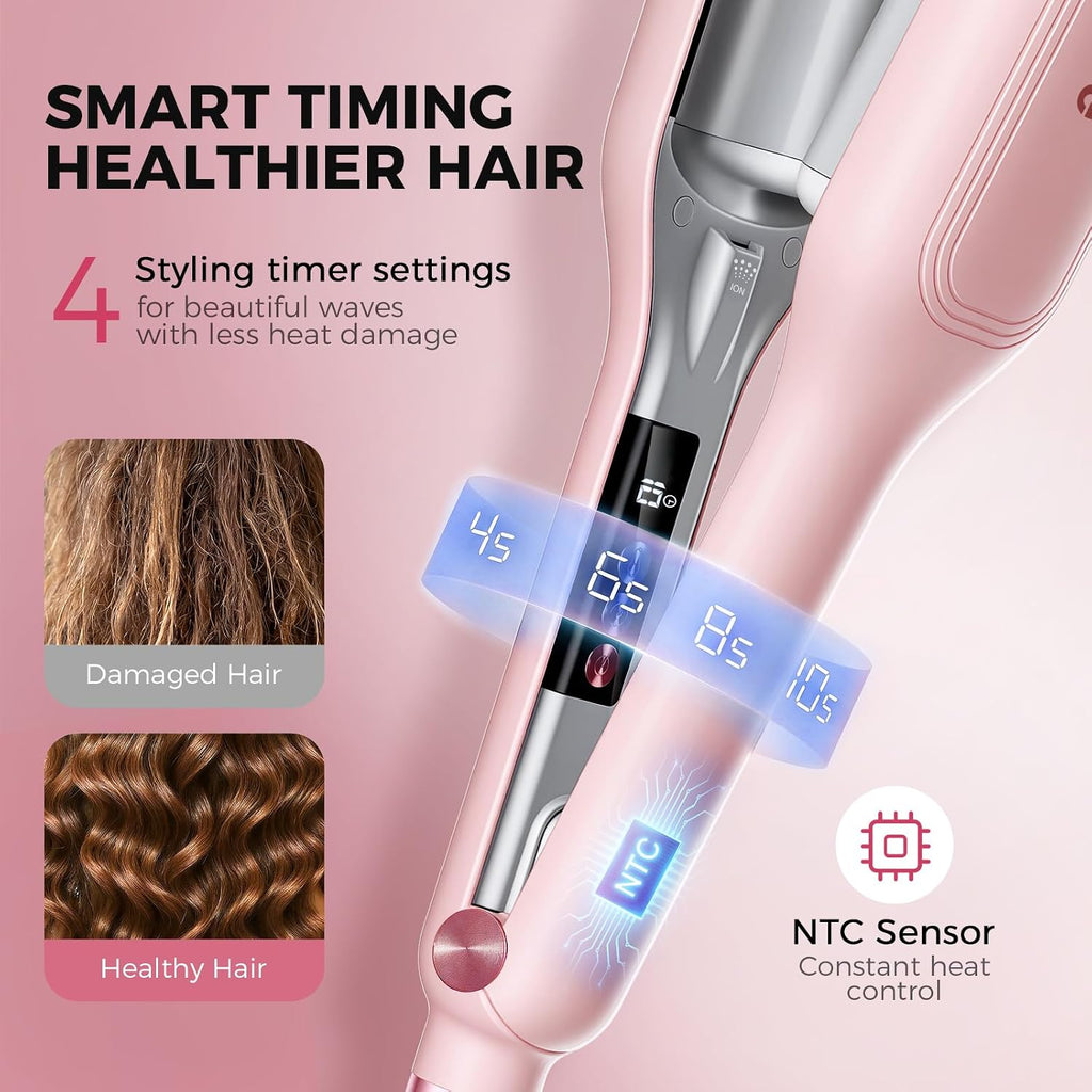 Ufree Engarzadora de cabello para mujer, rizador de pelo, ondulador...