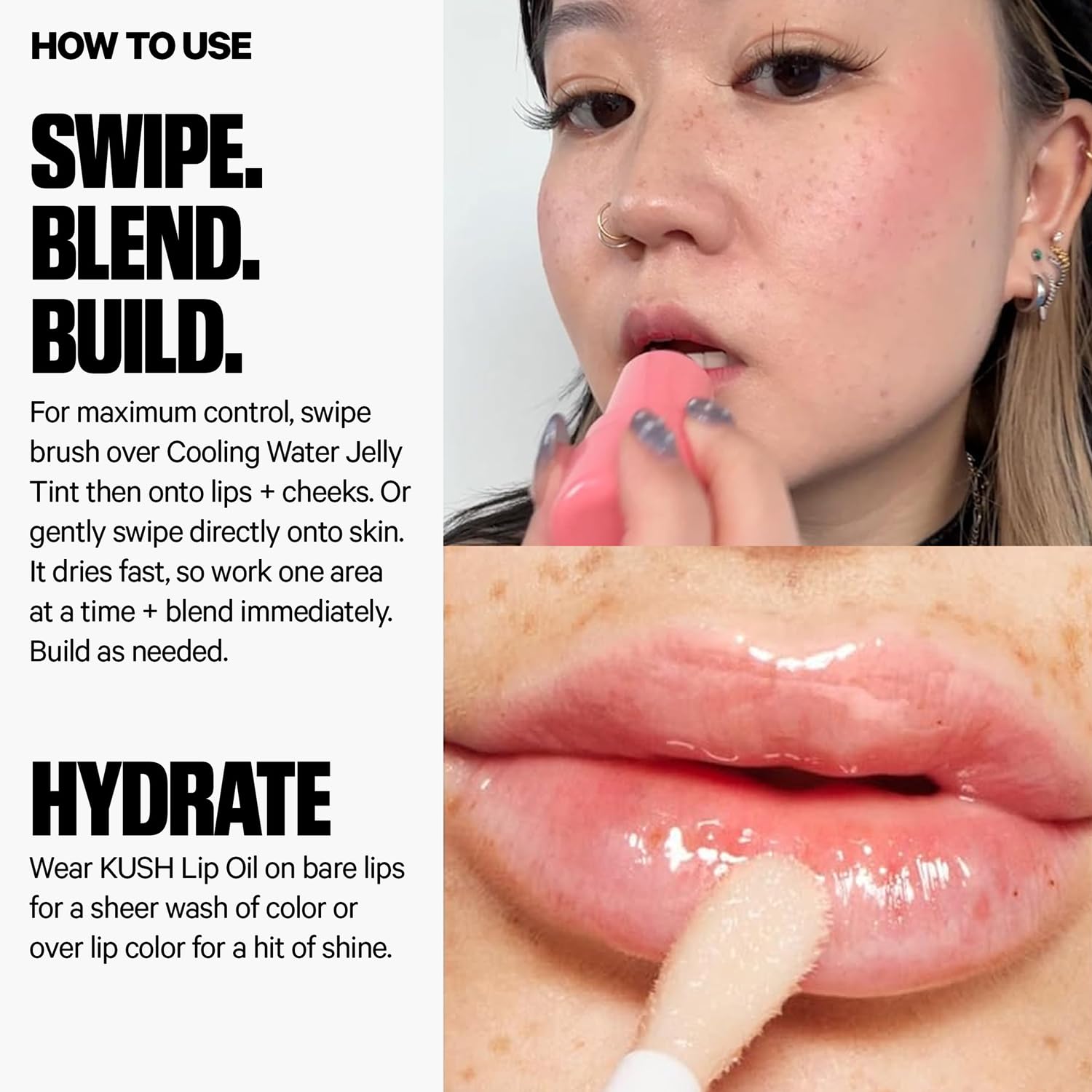 Milk Makeup Tinte de gelatina de agua refrescante, labios transpare...
