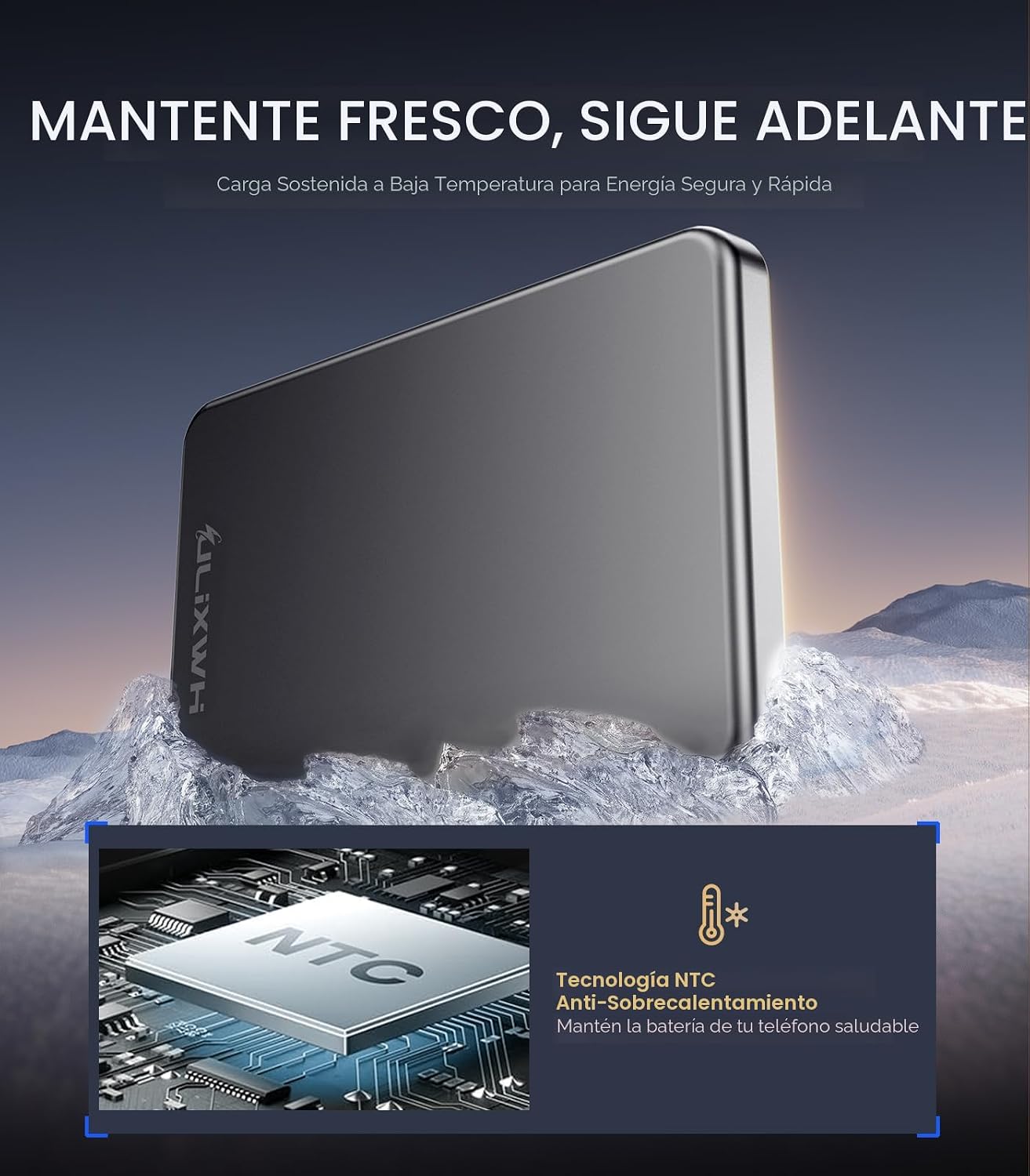 ULiXWH [0.3" Ultra Slim] [Hecho de aleación] para Magsafe Carga...