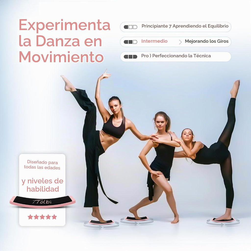 Tabla de giro premium para bailarines y patinadores \u2013 Mejora l...