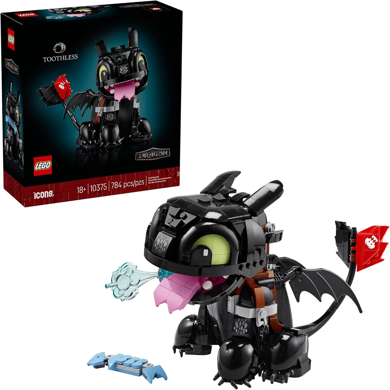 LEGO Icons Cómo entrenar a tu dragón: Set de construcción de Sin Di...