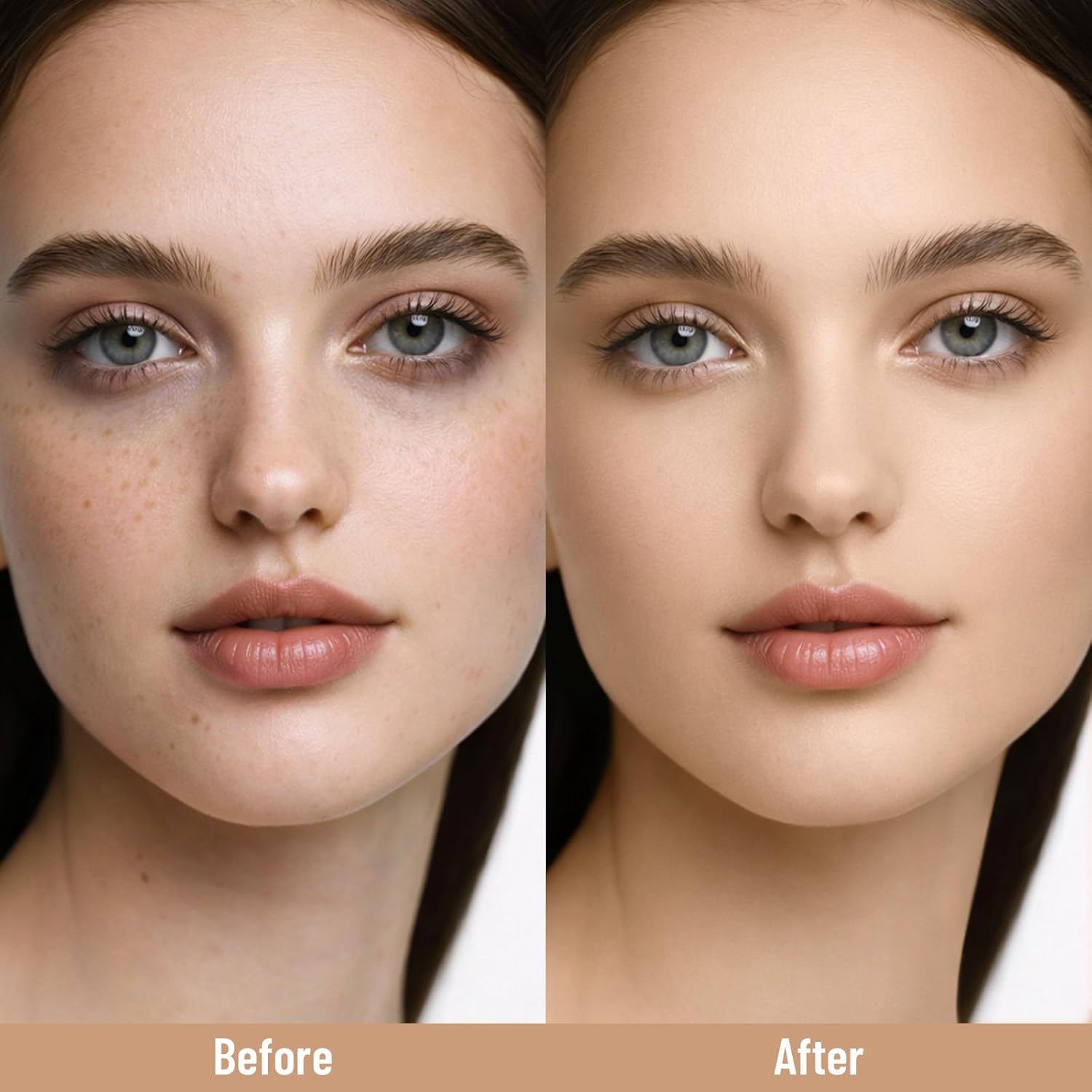 UCANBE Base líquida y corrector 2 en 1, juego de maquillaje de base...