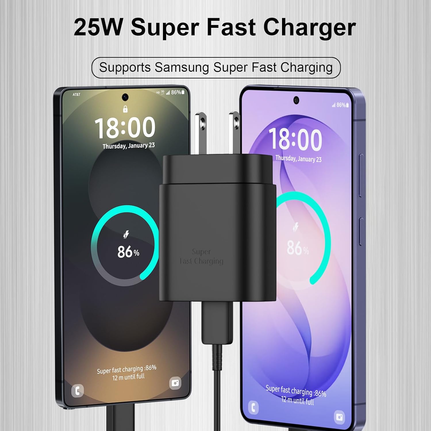 S25 S24 S23 S22 Cargador rápido para teléfono Samsung, cargador USB...