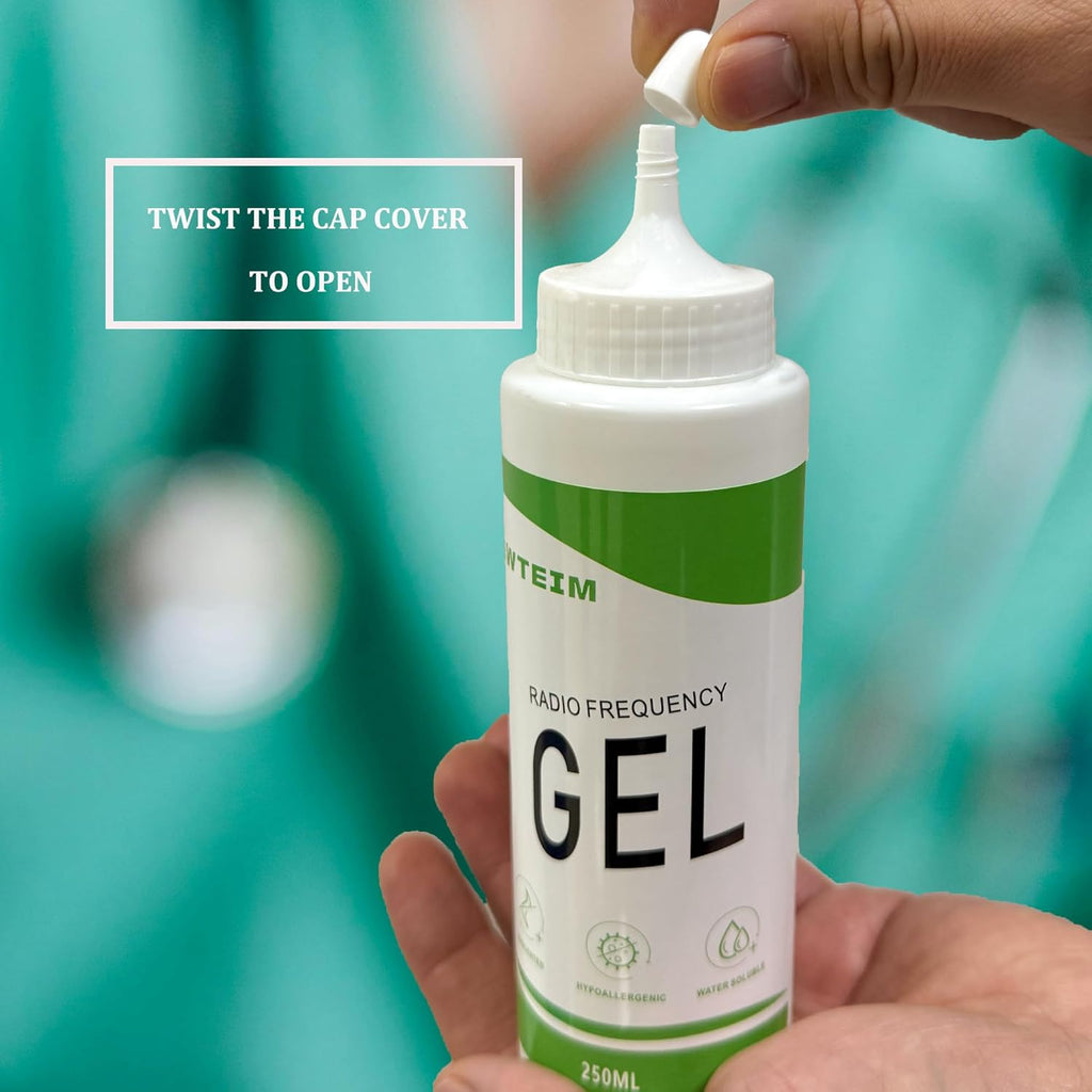 BEWTEIM Gel conductor facial para microcorriente, gel hidratante de...