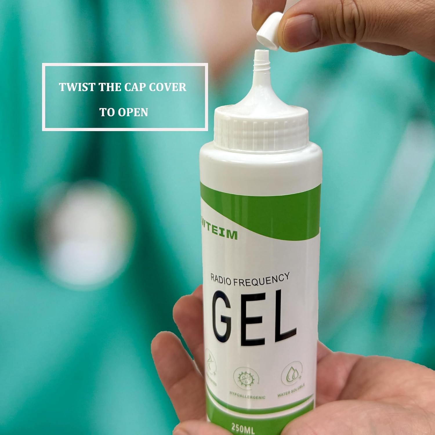 BEWTEIM Gel conductor facial para microcorriente, gel hidratante de...