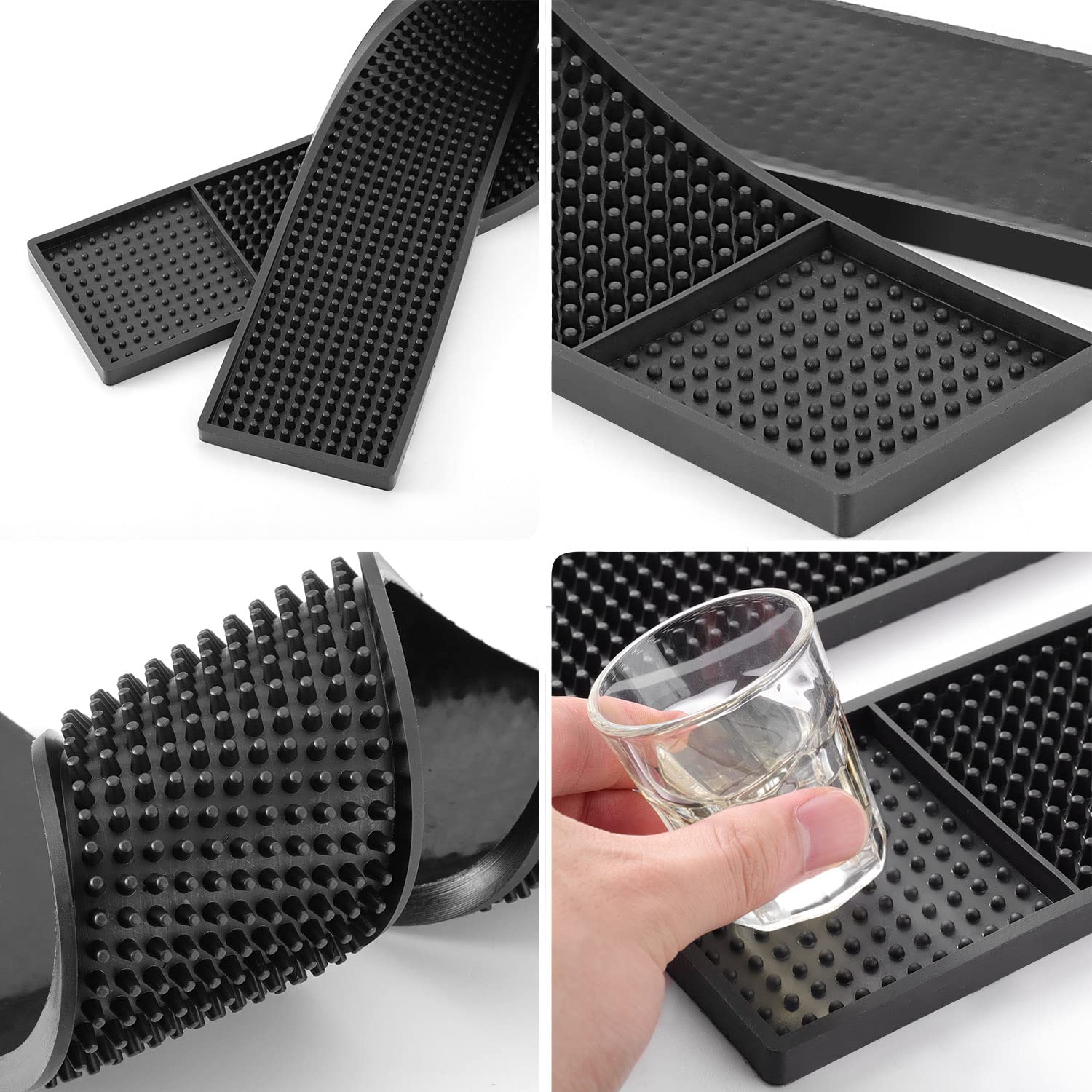 Noverlife 2 tapetes de goma de 23.65 x 3 pulgadas, tapete antidesli...