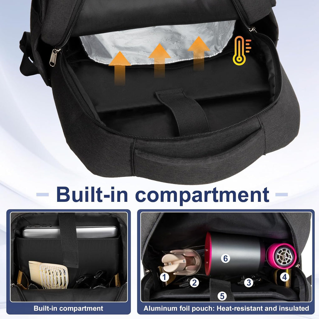 GDNasist Bolsa de suministros de peluquería, mochila portátil para...