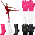 Hicarer Juego de 6 pares de guantes de patinaje artístico, calcetin...