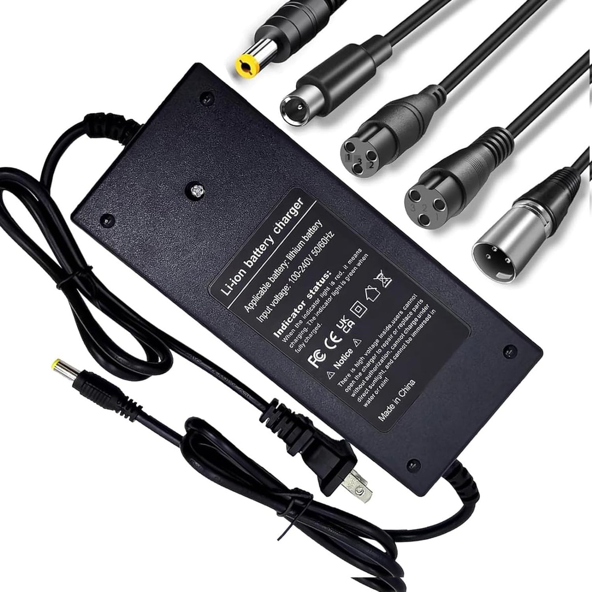 (5 enchufes) Cargador de batería rápido de 29.4V 2A universal para...