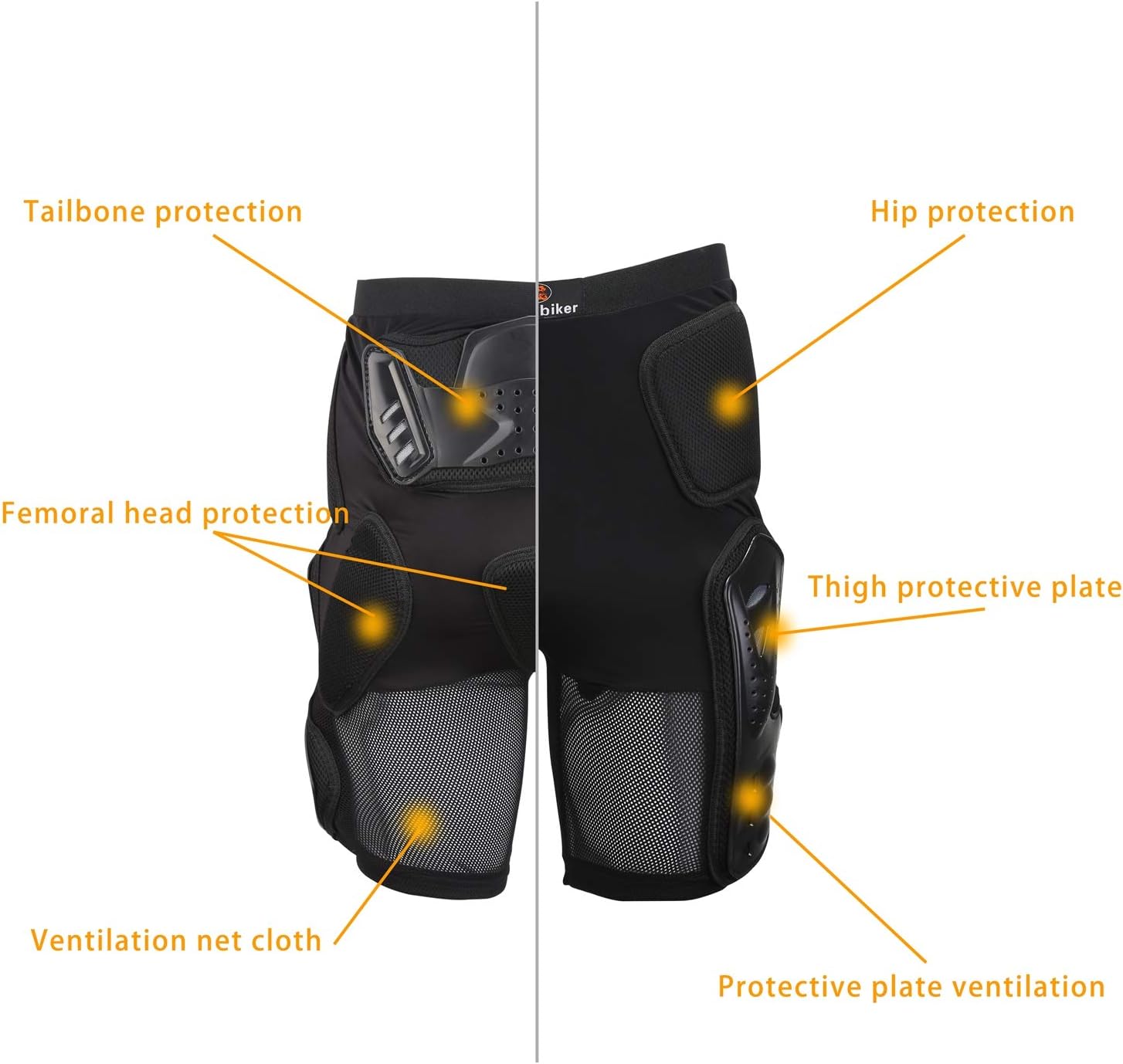 Almohadillas 3D para glúteos, pantalones cortos acolchados de prote...