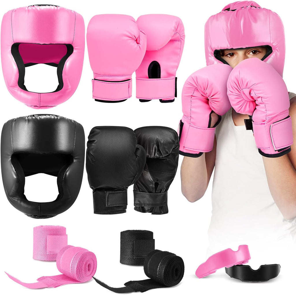 Kanayu Juego de 12 piezas de equipo de boxeo para niños principiant...