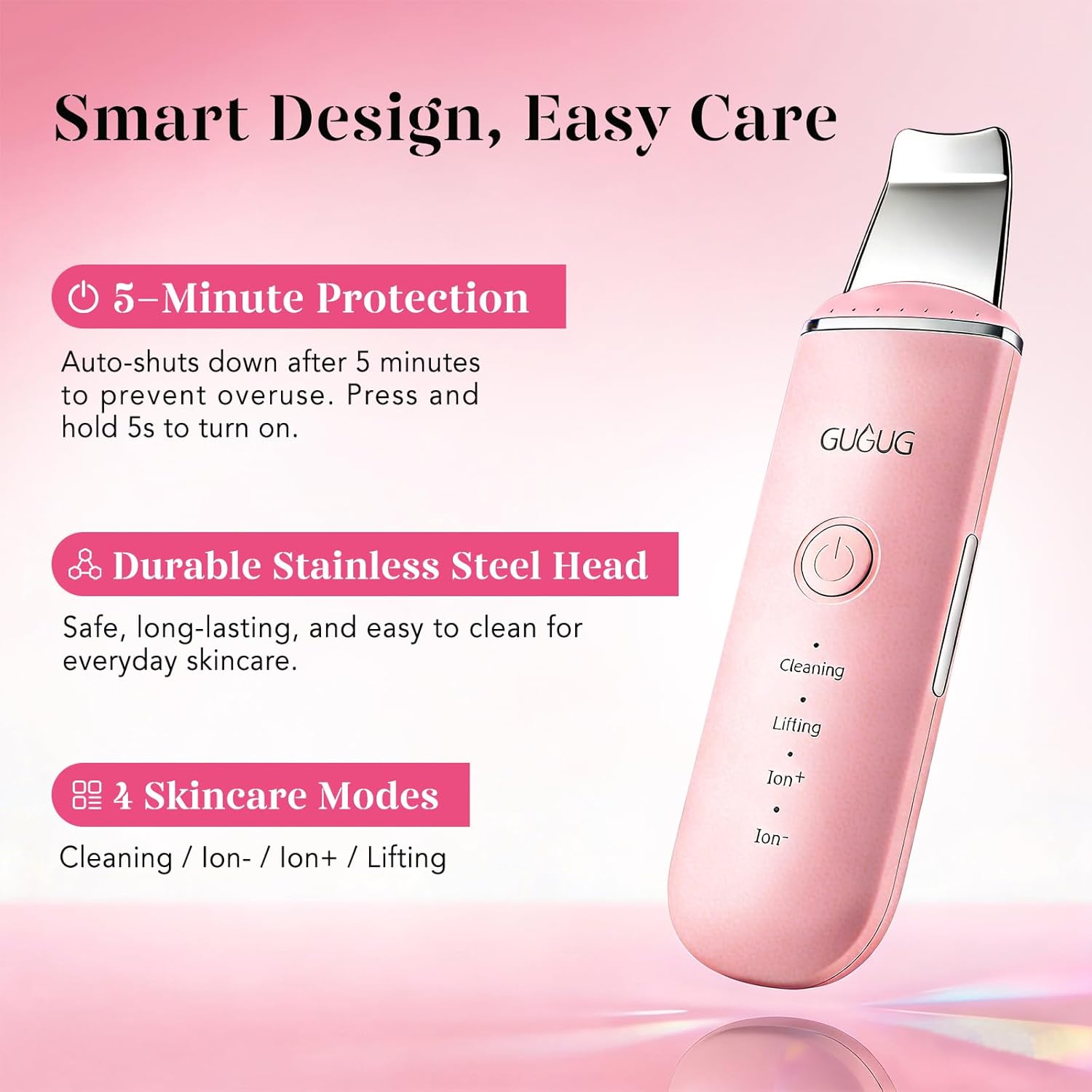 GUGUG Exfoliador de Piel Espátula Facial Espátula para la Piel Limp...