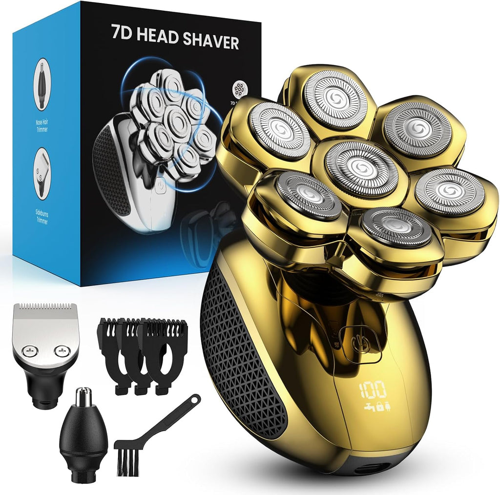 Feysfew Afeitadora de cabeza para hombres calvos, maquinilla de afe...
