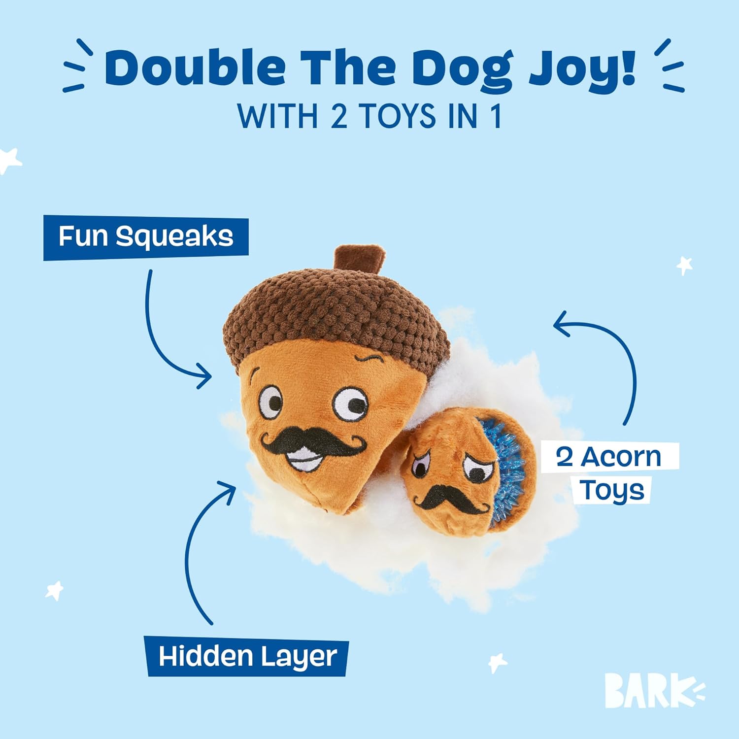 Juguetes que hacen ruido para perros Barkbox | Juguetes interactivo...