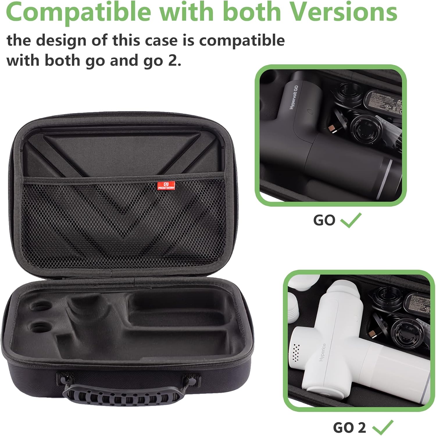 Estuche de transporte compatible con Hypervolt Go 2, organizador de...