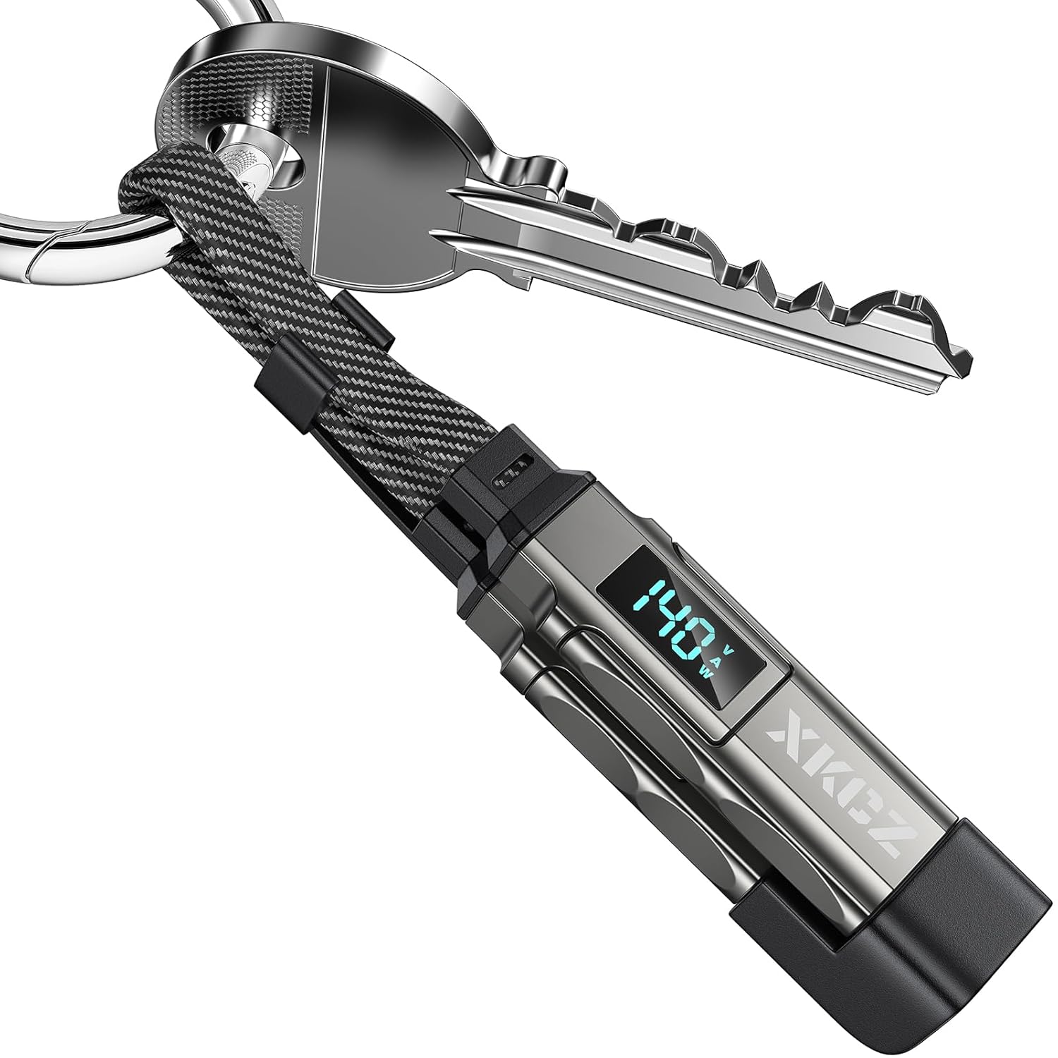 XKCZ Cable corto portátil con pantalla LED