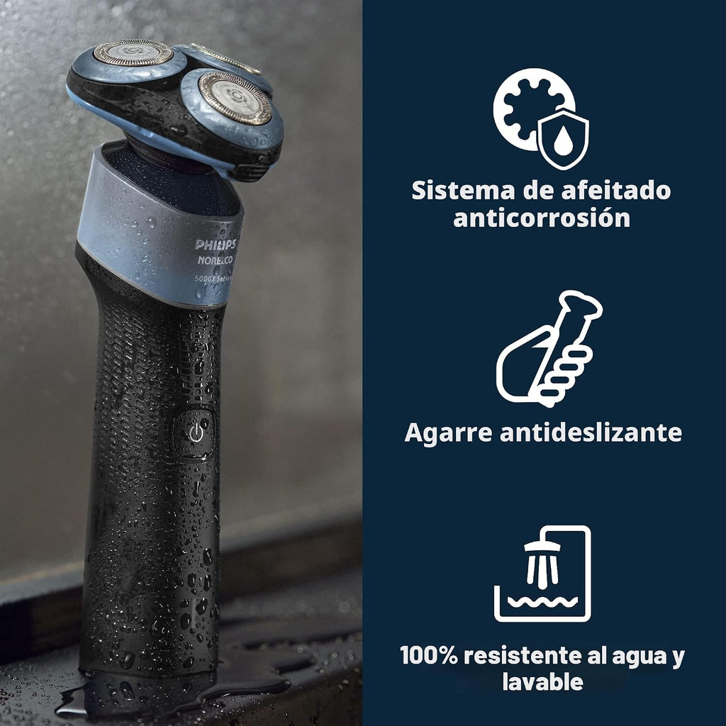 Philips Norelco Shaver 5000X, afeitadora recargable en seco y húmed...
