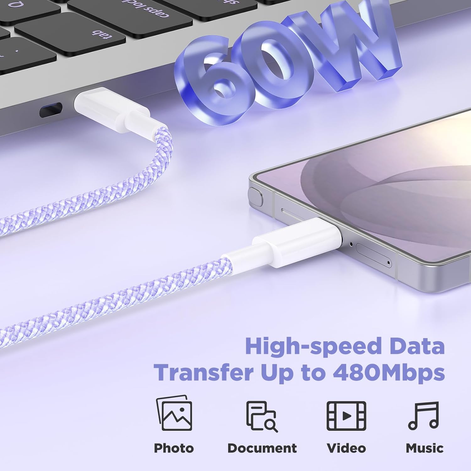 Hzevn 25W USB C Super Fast Charging Charger for Samsung Galaxy Phon...