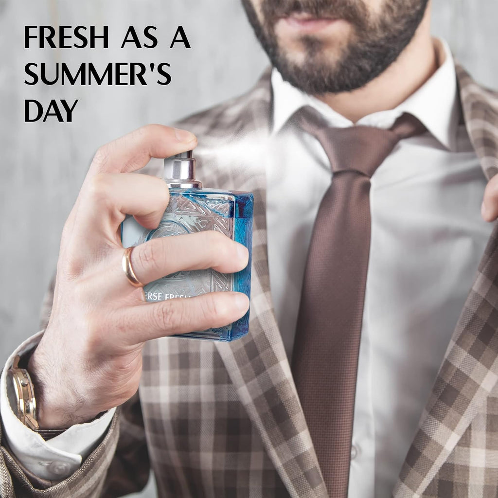 NovoGlow Verse Fresh - Eau de Parfum en espray para hombres de 3.4...