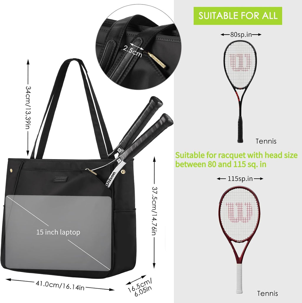 CHICECO Bolsa de tenis para mujer, bolsa de raqueta de tenis grande...