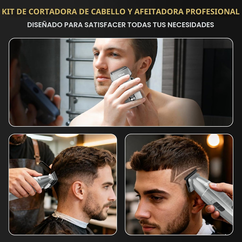 Ufree - Cortapelo para hombres profesional, recortador de barba y a...