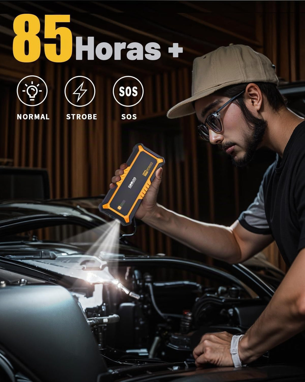 GOOLOO GP3000 - Arrancador de batería de coche de 12 V para motores...