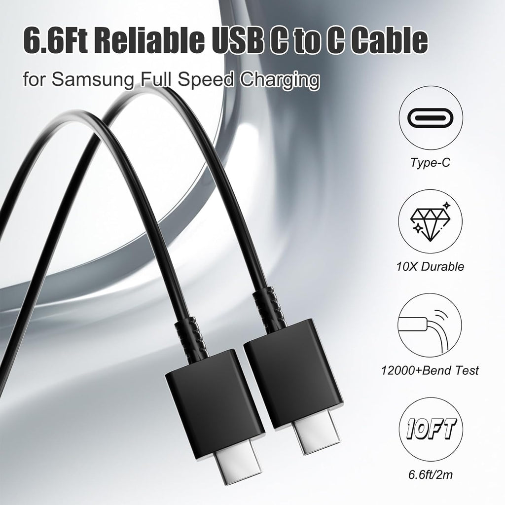 Samsung - Cargador súper rápido de 45 W, cargador USB C para teléfo...