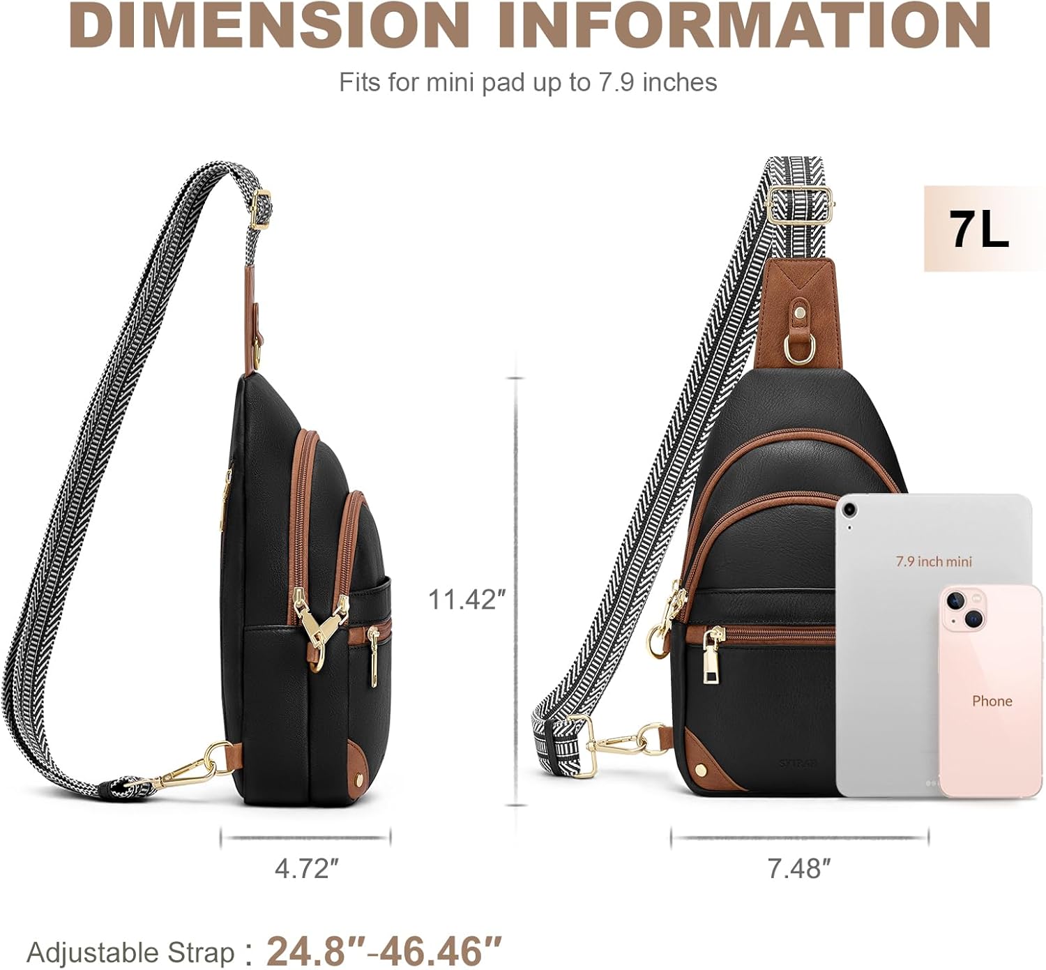 SYTRAH Bolsos de hombro antirrobo para mujer, bolso bandolera RFID...