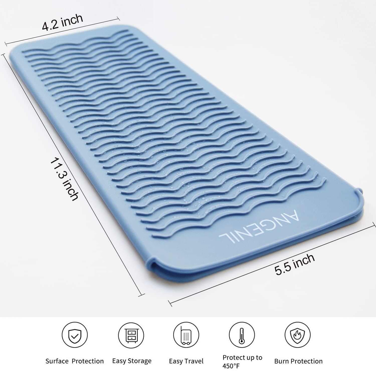 ANGENIL Funda de almohadilla de silicona resistente al calor para v...