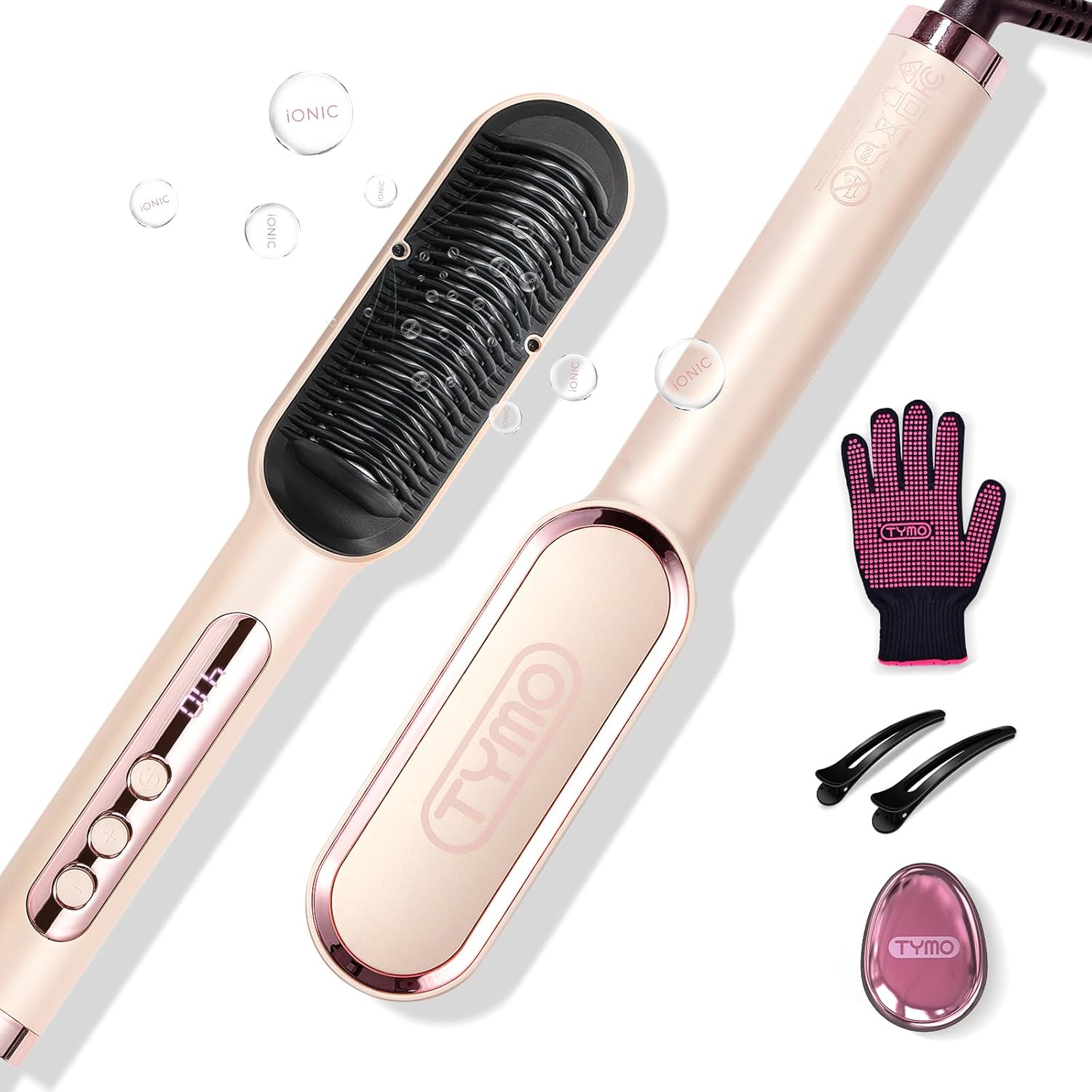 TYMO Ring Plus Cepillo Alisador de Cabello Iónico - Peine Alisador...