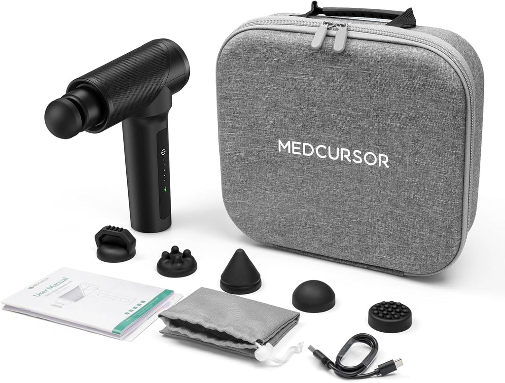 Medcursor Pistola de masaje \u2013 Motor sin escobillas de alta int...