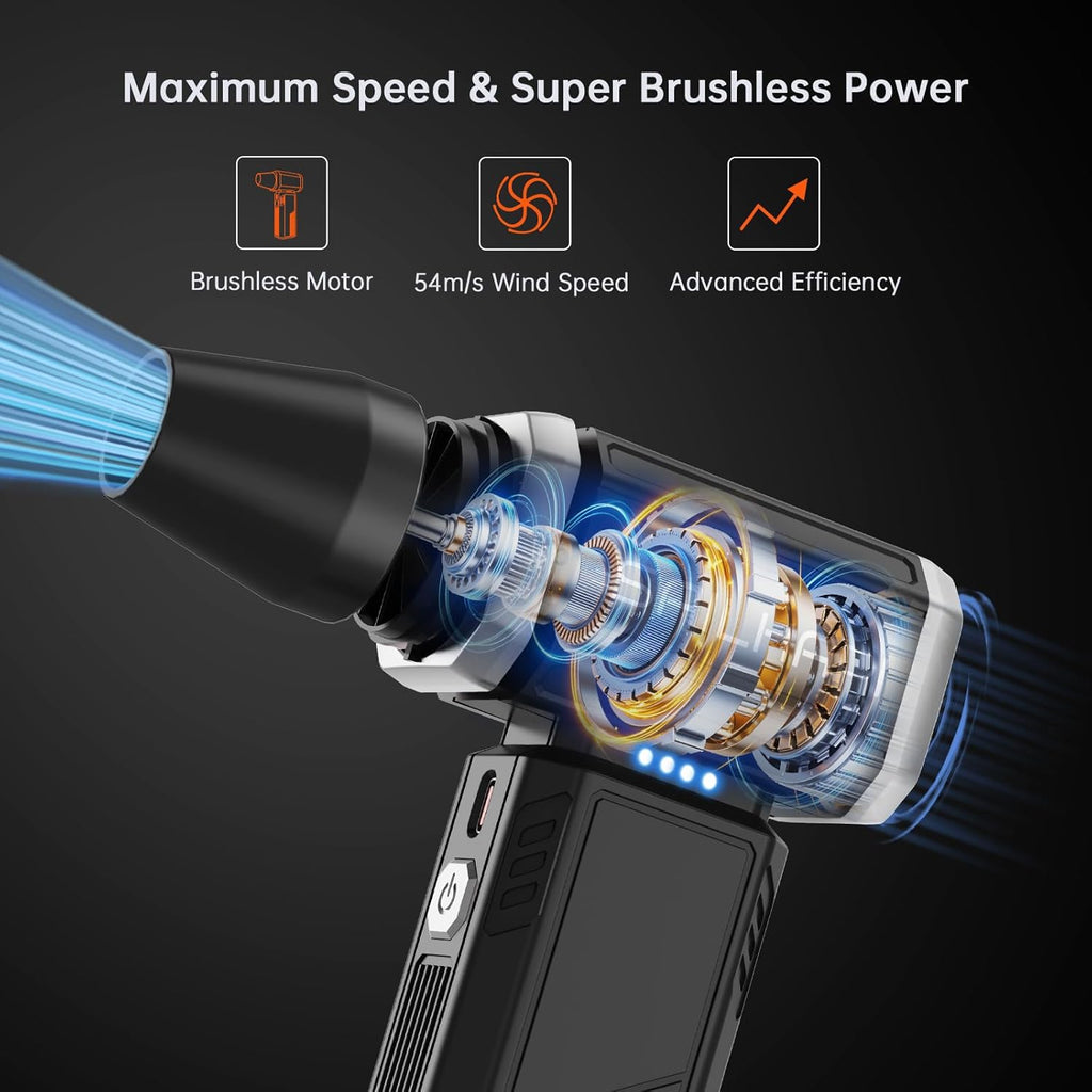 SAILHAPI Potente ventilador turbo de 300000 RPM, soplador de mano d...