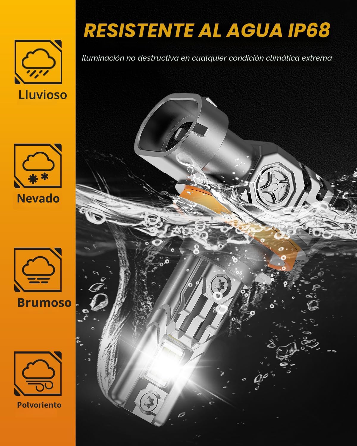 Termitor Bombillas antiniebla para faros delanteros H11\/H8\/H9, br...