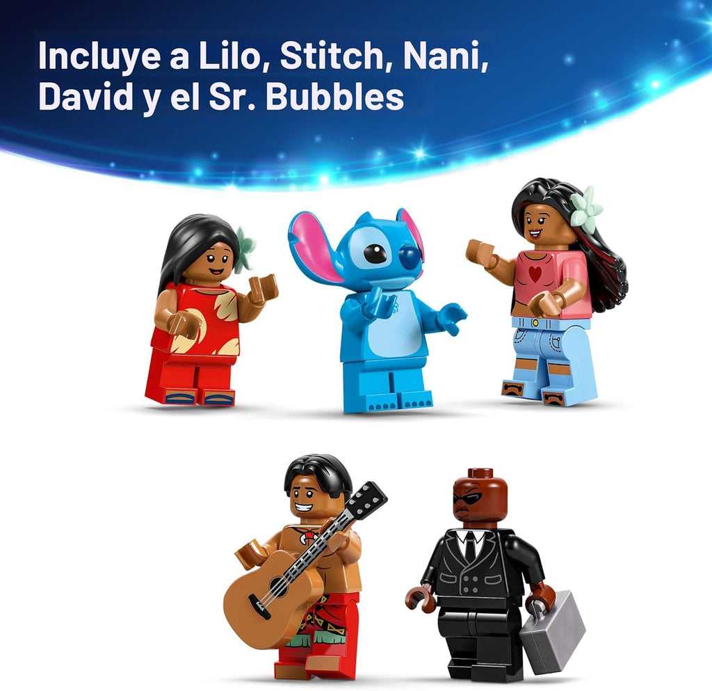 LEGO Disney Lilo y Stitch Casa de Playa - Set de Construcción para...