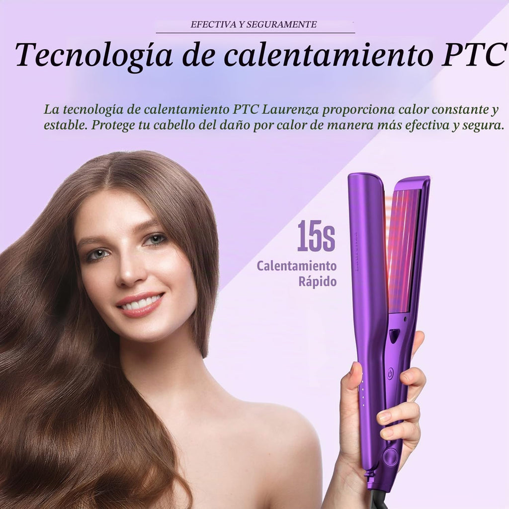 Laurenza - Plancha plana de 2 pulgadas de ancho con aniones de 65.6...