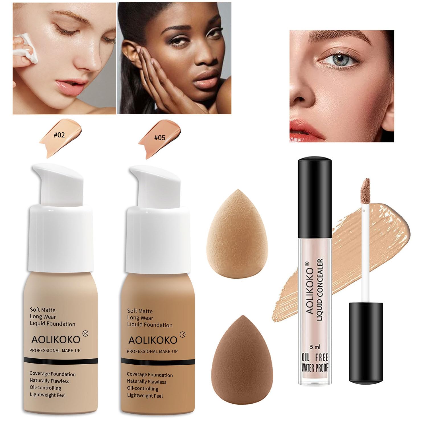 Kit de maquillaje profesional de 12 colores para mujer, sombra de o...