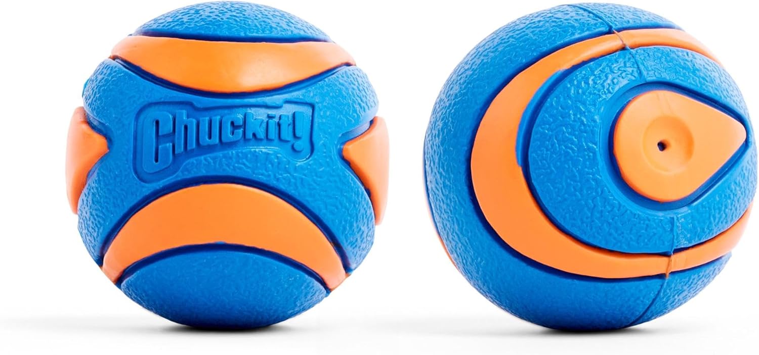 CHUCKIT Pelota ultra chirriadora para perros pequeños, pequeña