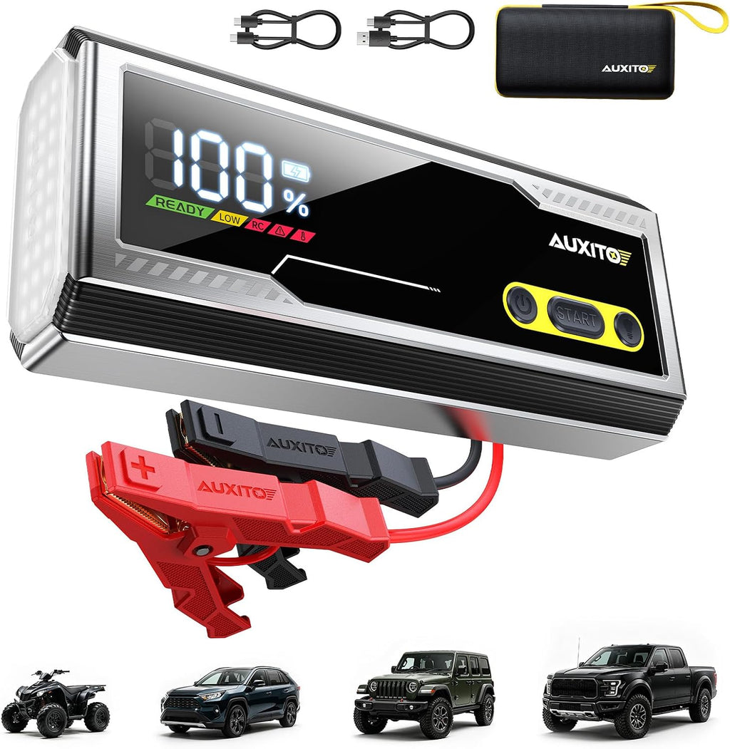 AUXITO T5 9000A - Arrancador de batería de coche resistente para to...