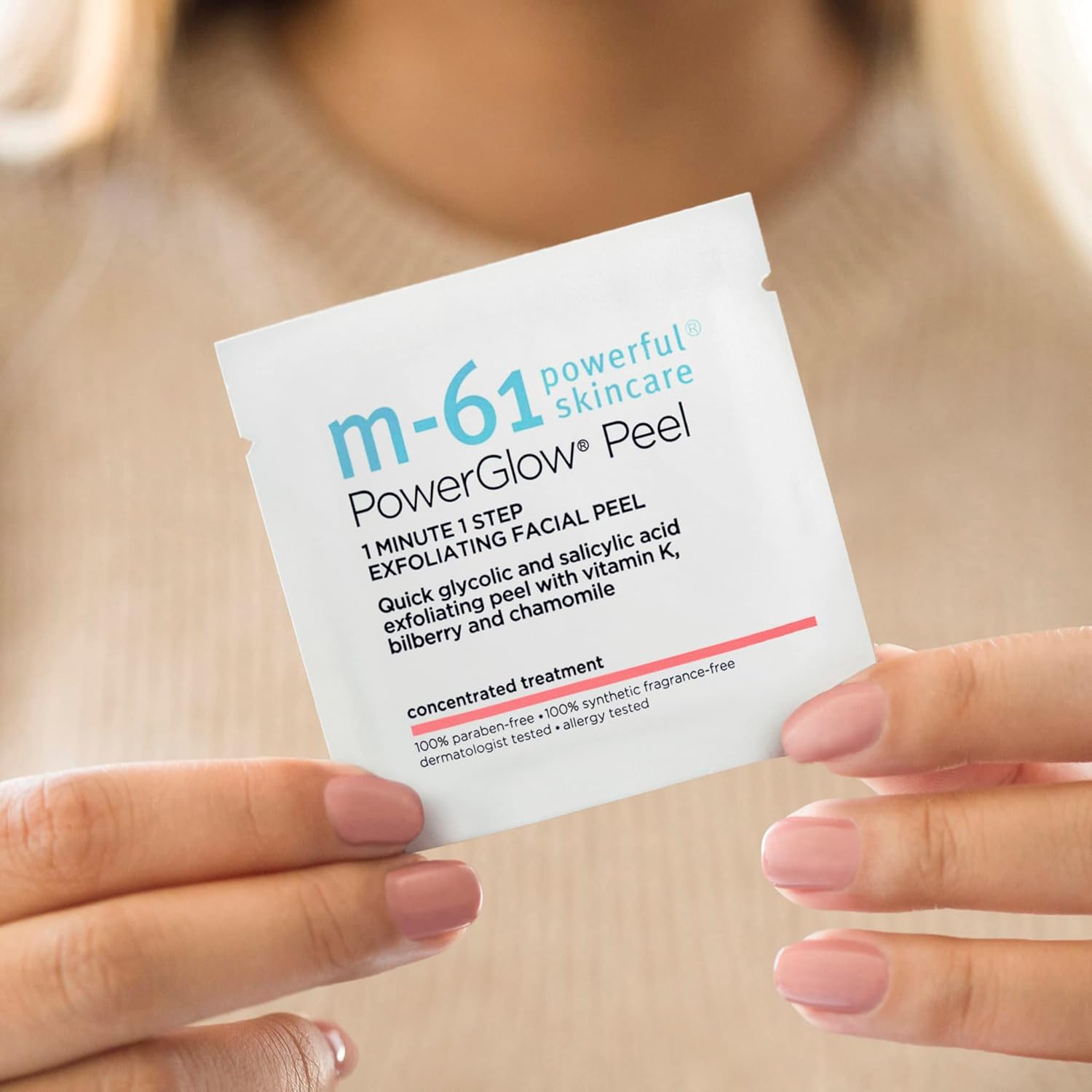 m-61 PowerGlow Peel | Exfoliante Facial Peel Con Ácido Glicólico, S...