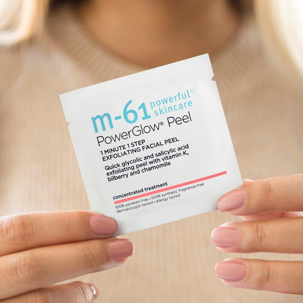 m-61 PowerGlow Peel | Exfoliante Facial Peel Con Ácido Glicólico, S...