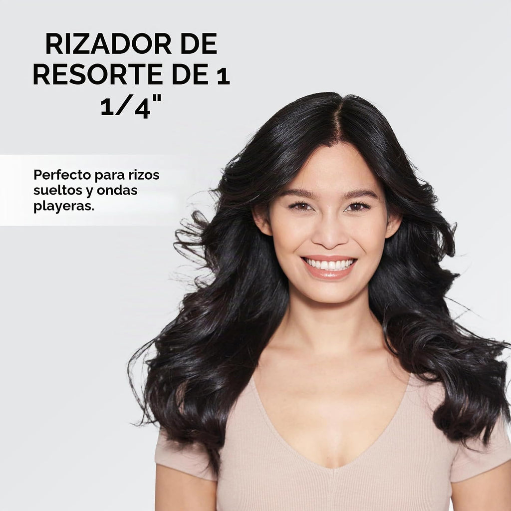 BaByliss Pro Rizador de resorte de cerámica porcelana profesional p...
