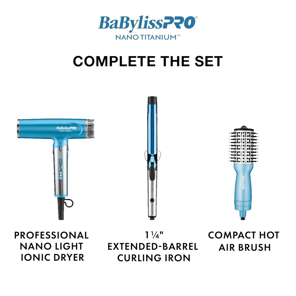 BabylissPRO Nano Titanium Ionic Plancha de pelo, plancha profesiona...