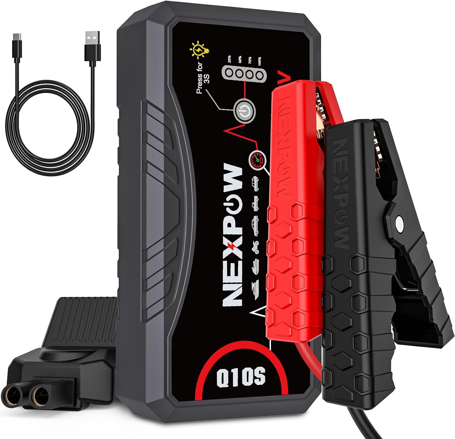 NEXPOW Paquete de arranque de batería de coche mejorada 2026 | Pico...
