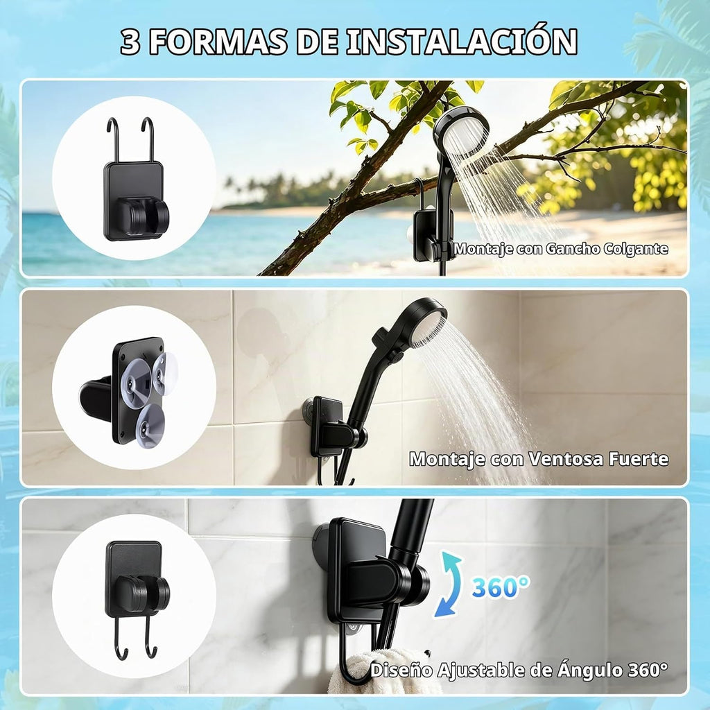 Mieligo Ducha portátil para acampar con calentador, calentamiento r...