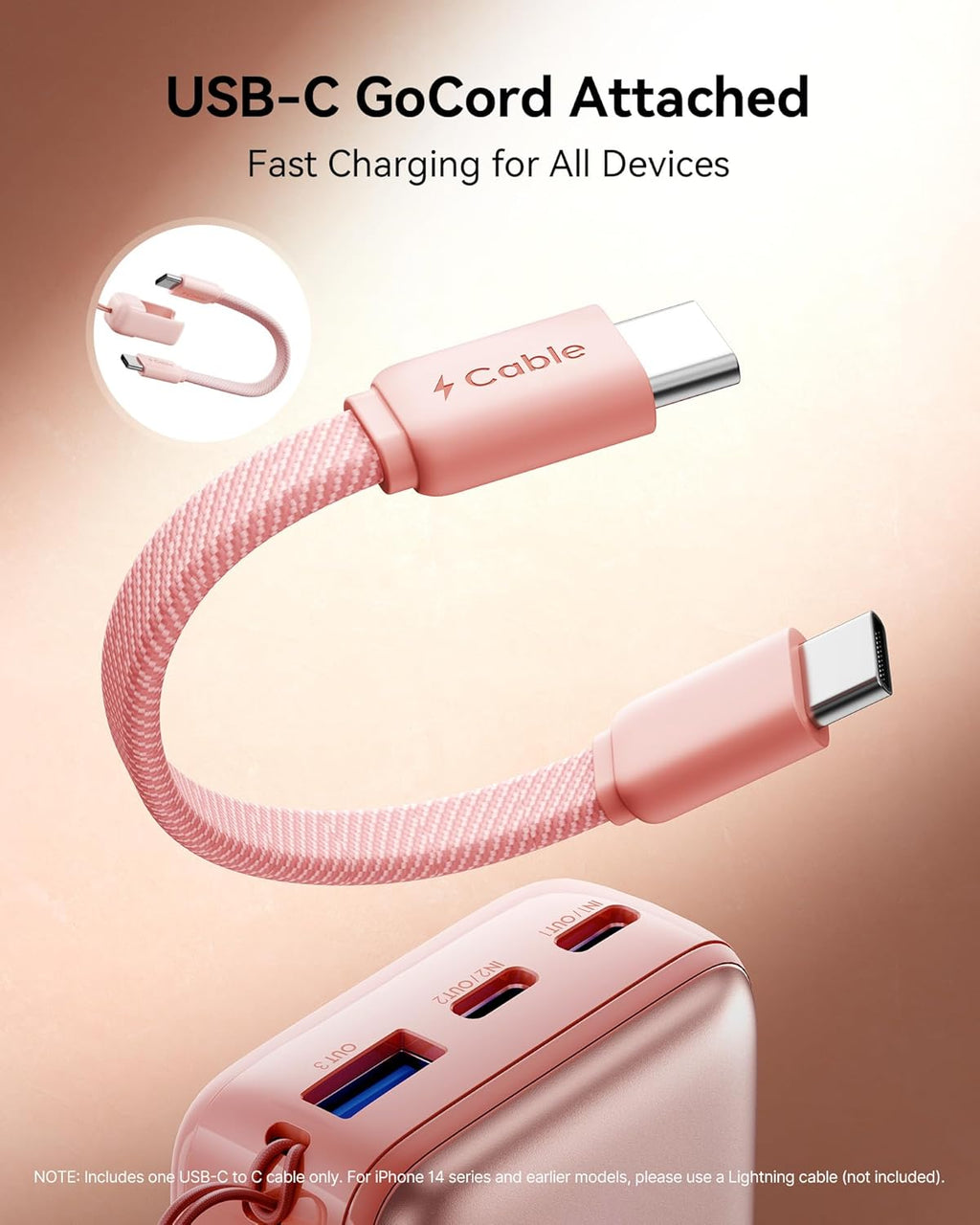INIU Cargador portátil, ultra mini 10000mAh 45W, batería USB C con...