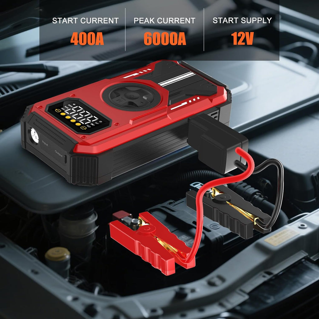 Eigotrav PD-270 6000A Arrancador de salto con compresor de aire, 15...