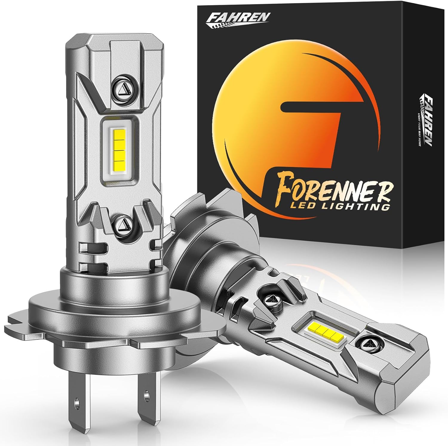 FORENNER - Bombilla H7, 6500K 30,000LM 800% Bombilla antiniebla H7...