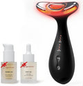 Masajeador de belleza 3 en 1 para luz roja Aurora para rostro y cue...