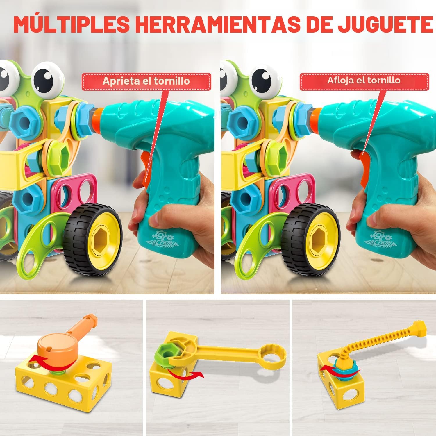 NXONE 195 piezas de juguetes educativos STEM para niños y niñas de...