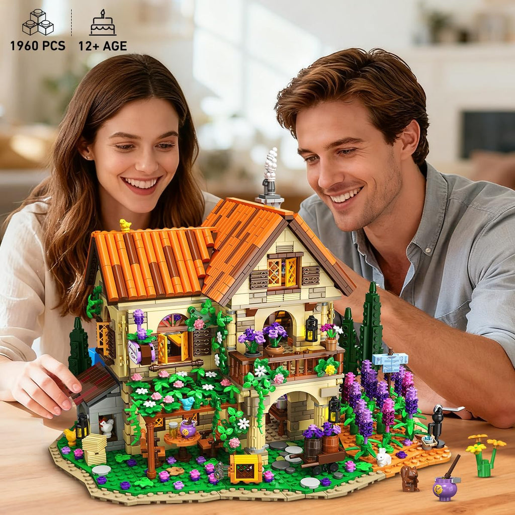INSOON Lavender Manor House - Juego de construcción de casa con luc...